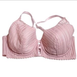 Victoria’s Secret padded bra size 32DD lined plunge in dust rose color